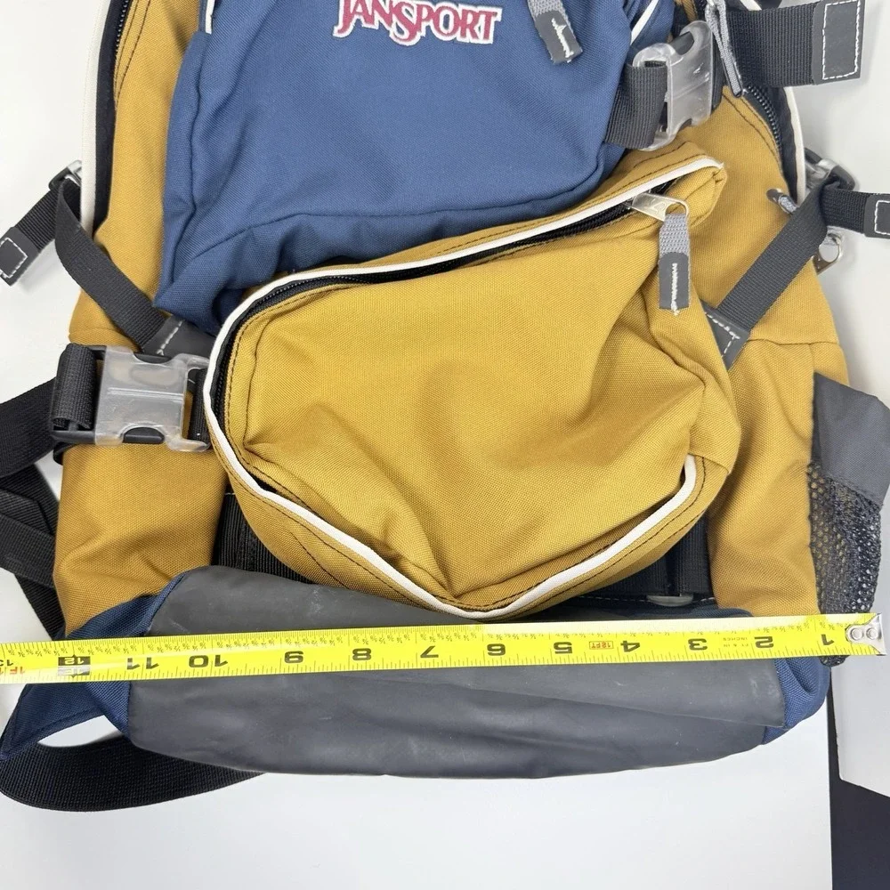 VTG Y2K JanSport Backpack Travel Camping Hiking Outdoors Day Pack 2 Swing Outs